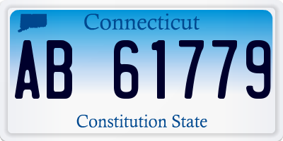 CT license plate AB61779
