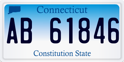 CT license plate AB61846