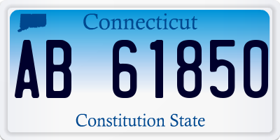 CT license plate AB61850