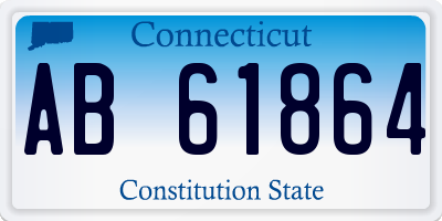 CT license plate AB61864
