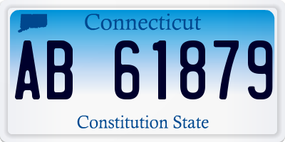 CT license plate AB61879