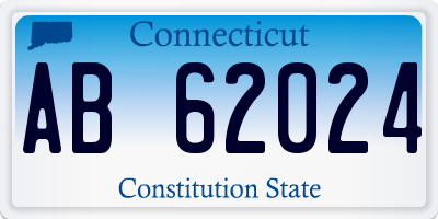 CT license plate AB62024