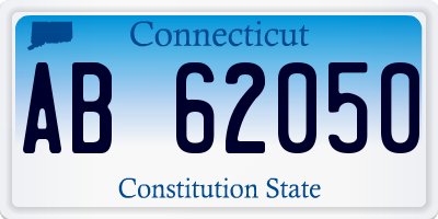 CT license plate AB62050