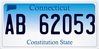 CT license plate AB62053