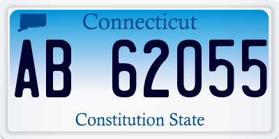 CT license plate AB62055