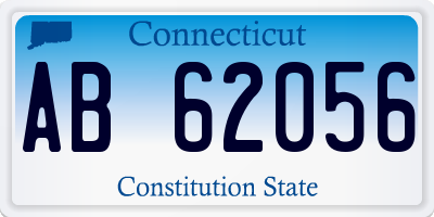 CT license plate AB62056