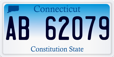 CT license plate AB62079