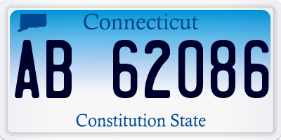 CT license plate AB62086