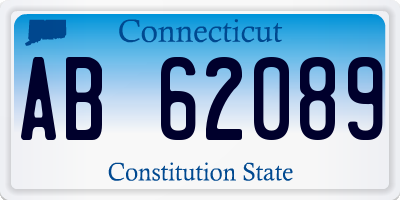 CT license plate AB62089