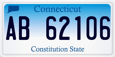 CT license plate AB62106
