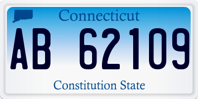 CT license plate AB62109