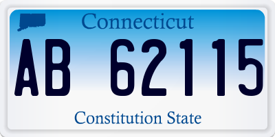 CT license plate AB62115