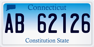 CT license plate AB62126
