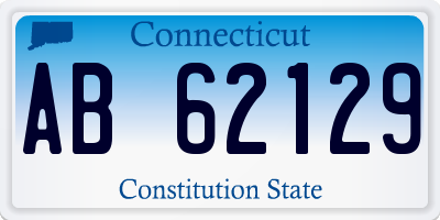 CT license plate AB62129