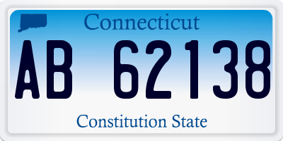 CT license plate AB62138