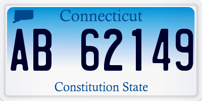 CT license plate AB62149