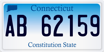 CT license plate AB62159