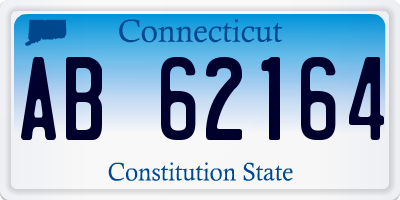 CT license plate AB62164