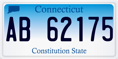 CT license plate AB62175