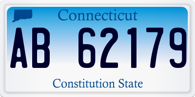 CT license plate AB62179