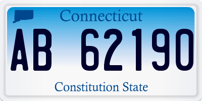 CT license plate AB62190