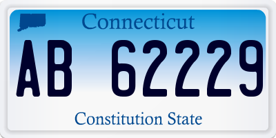CT license plate AB62229