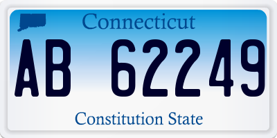 CT license plate AB62249