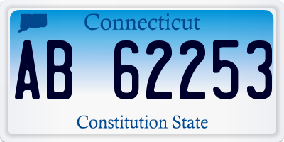 CT license plate AB62253