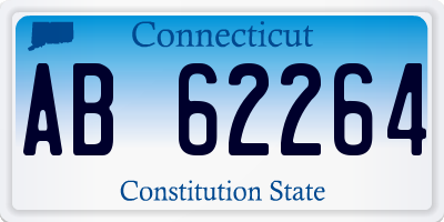 CT license plate AB62264