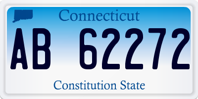 CT license plate AB62272