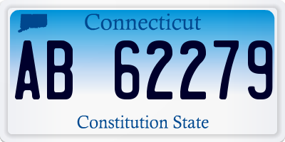 CT license plate AB62279