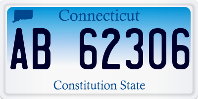 CT license plate AB62306