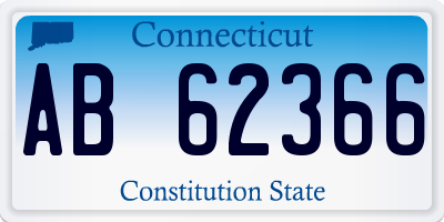 CT license plate AB62366