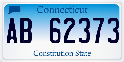 CT license plate AB62373