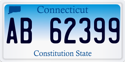 CT license plate AB62399