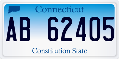 CT license plate AB62405