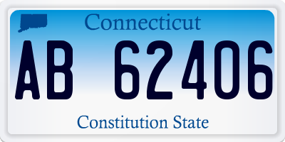 CT license plate AB62406