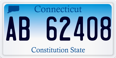 CT license plate AB62408