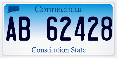 CT license plate AB62428