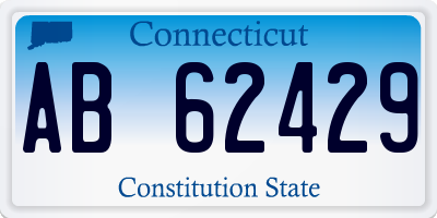 CT license plate AB62429