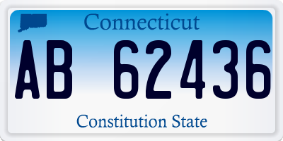 CT license plate AB62436