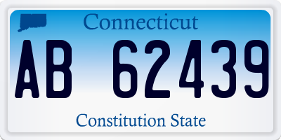 CT license plate AB62439