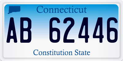 CT license plate AB62446