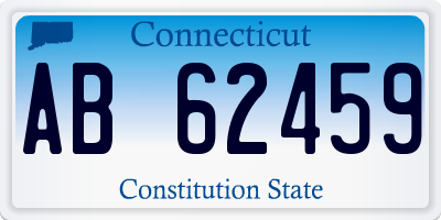 CT license plate AB62459