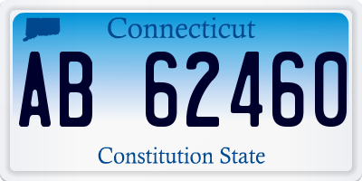 CT license plate AB62460