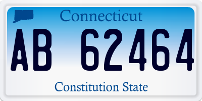 CT license plate AB62464