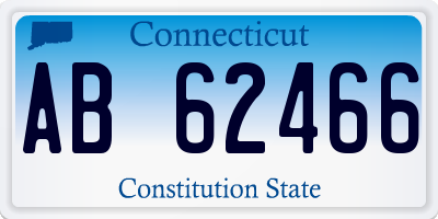 CT license plate AB62466