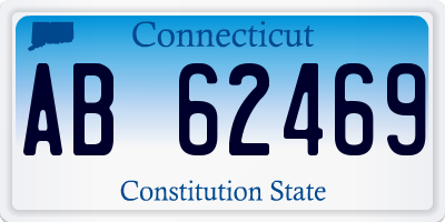 CT license plate AB62469