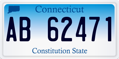 CT license plate AB62471