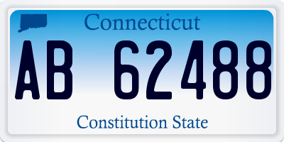 CT license plate AB62488